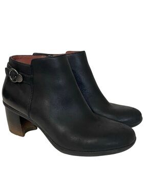 Dansko Women's Perry Ankle Boots Heeled Waterproof Nubuck US 8.5 9 EU 39 Black